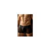 Boxer noir rayé opaque et transparent 